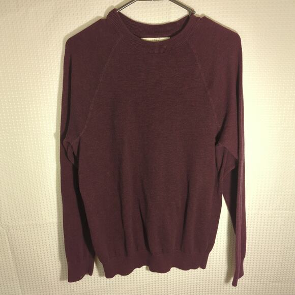 H&M L.O.G.G. Small Men’s Burgundy Crewneck Sweater Knit Long Sleeve Casual - Picture 1 of 3